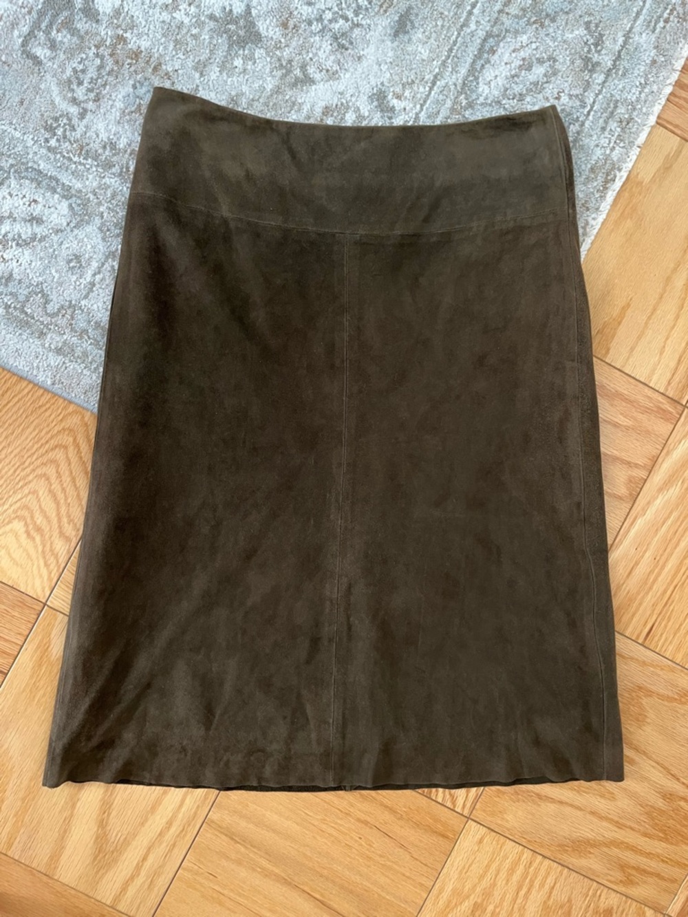 Brooks Brothers Vintage Suede Skirt Chocolate Brown